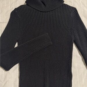 Hollister Black Ribbed Cowl Neck Sweater